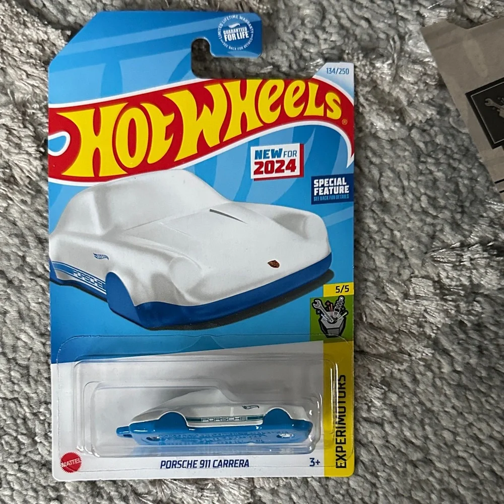 Hot Wheels Porsche 911 Carrera Set - Blue and Gray